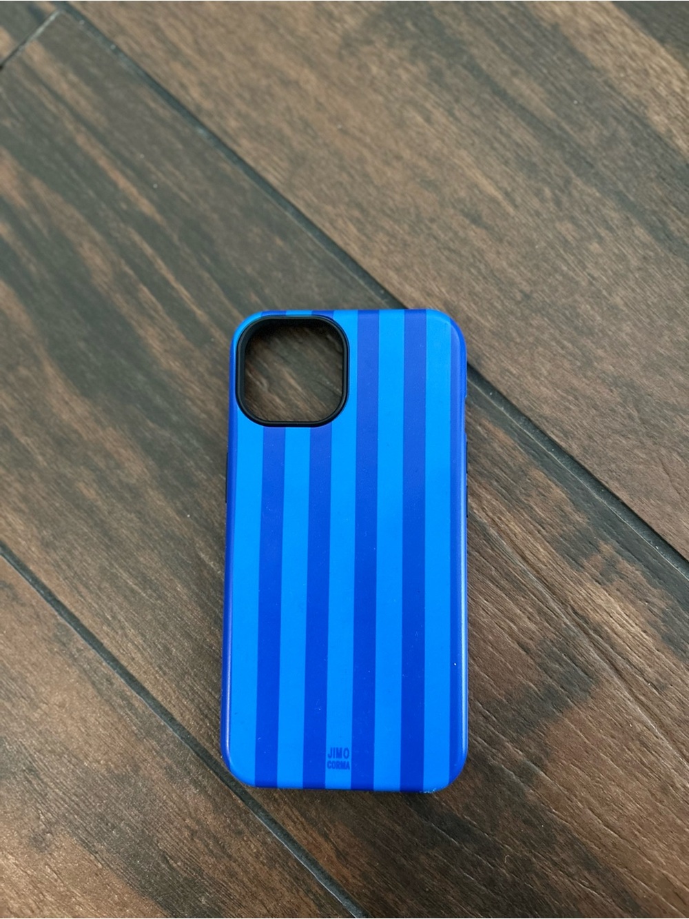 Blue Striped Protective Phone Case for iPhone 14